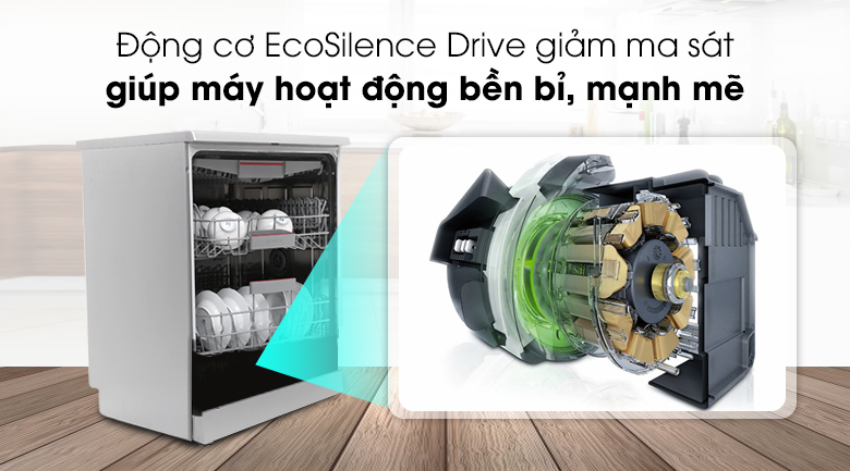 Máy rửa chén Bosch SMS46MI05E 2400W - EcoSilence Drive